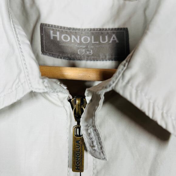 Honolua Surf Full Zip Field Jacket Collar Long Sleeve Sand Tan - 44 - Picture 4 of 4